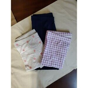 Bundle of 3 prs Old Navy leggings NWOT  navy, flower and gingham Size XXL (18)